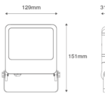 Black 20w Floodlight 4000k