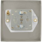 Click Deco Satin Chrome 1 Gang Non Isolated Coaxial Socket