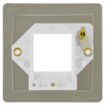 Click FPBS402WH Frontplate 1G 2Aperture