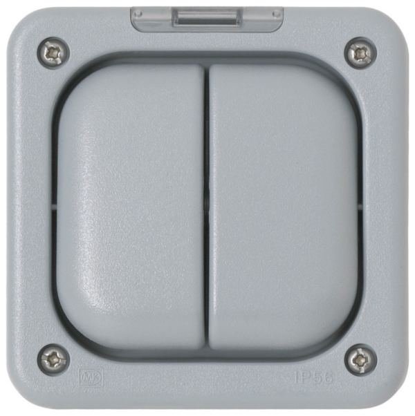 MK K56402GRY Switch 2 Gang 1 Way SP 10A