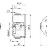 Gewiss GW44001 Enclosure 65x35mm